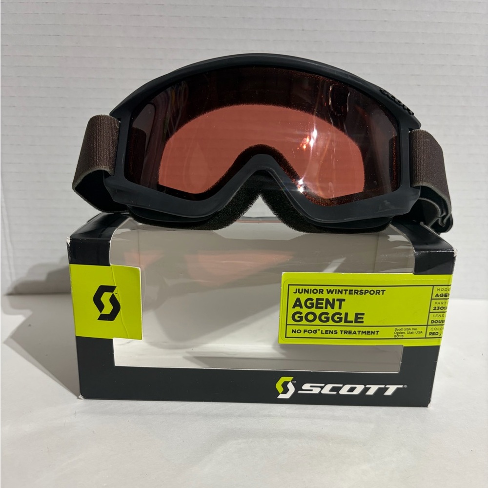 Scott Junior Goggle Goggles Wintersport Youth Agent No Fog Red NEW Open Box